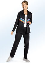 Vrijetijdspak 'Plantier' met gebreide inzetstukken 