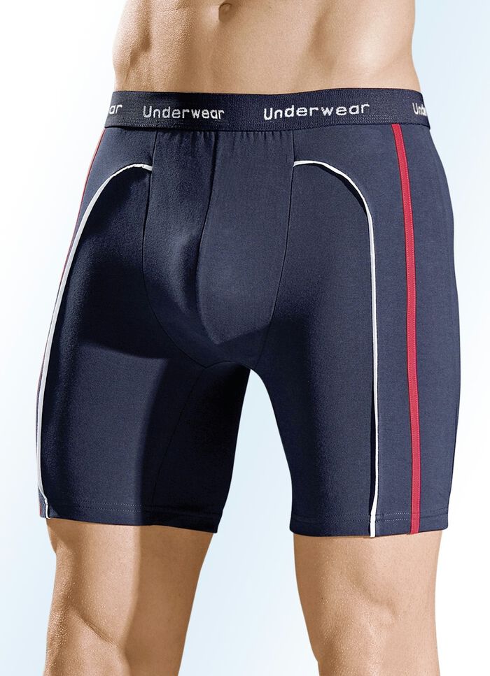Set van drie lange broeken met elastische tailleband 