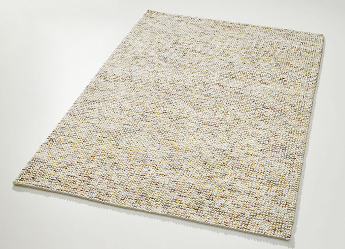 Bruggen en tapijt gemaakt van jute en wol BEIGE