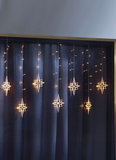Lichtgordijnsterren voor binnen en buiten 