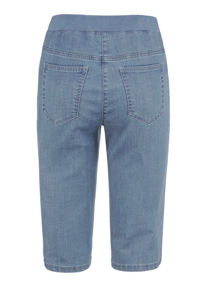 Bermuda's met jersey tailleband 