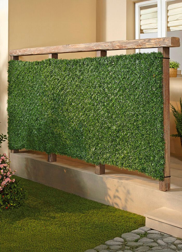 Praktisch privacyscherm van stevig kunststofgaas 