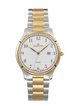 Dugena quartz herenhorloge met roestvrijstalen bandkast 