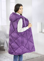 Lang vest met vaste capuchon 