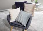 Zachte corduroy kussenhoes DONKERBLAUW
