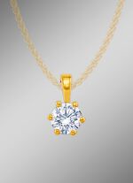 Massieve kettinghanger met briljant 