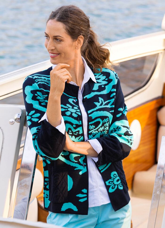 Vest in jacquarddessin 