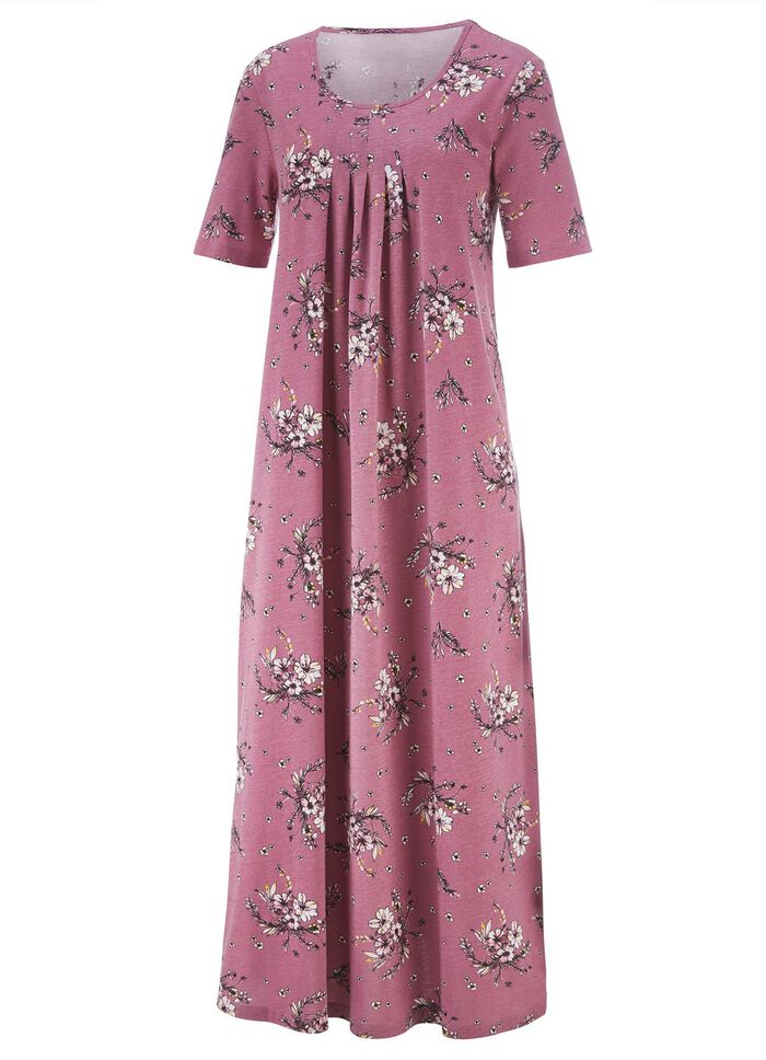 Nachthemd, enkellang met korte mouwen 