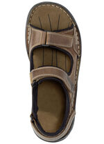 GINO GALANTE, comfortabele heren trekkingsandalen, gemaakt van leer BRUIN