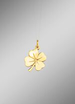 Gouden klaver hanger 