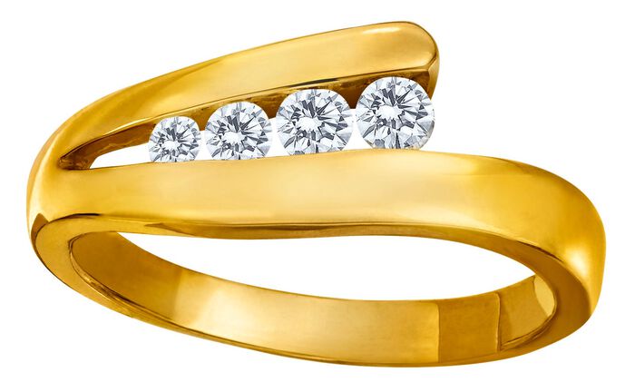 Damesring met briljanten 