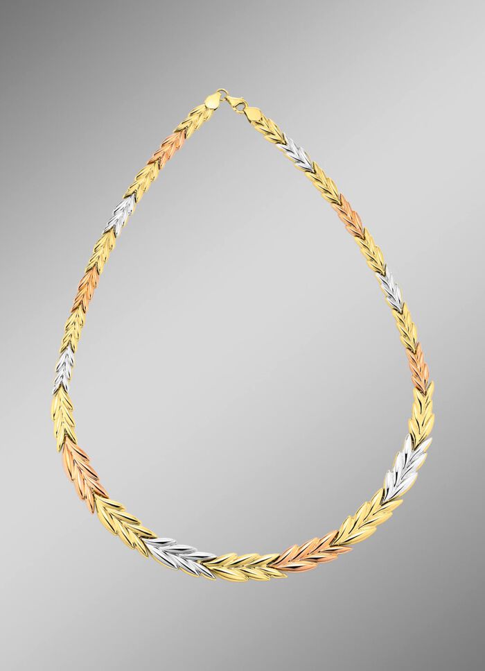 Prachtige ketting in driekleur 