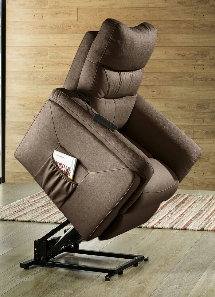 Relaxfauteuil met opstahulp BRUIN