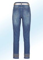 Jeans met uitgebreid borduursel 