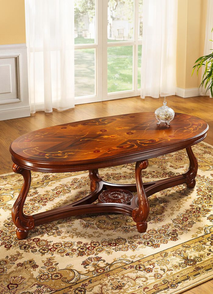 Salontafel met inlegwerk 