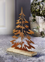 Antonboom van verroest plaatstaal 