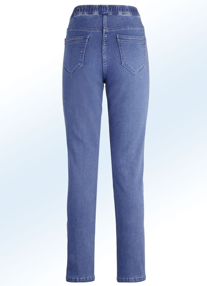 Pull-on-jeans JEANSBLAUW