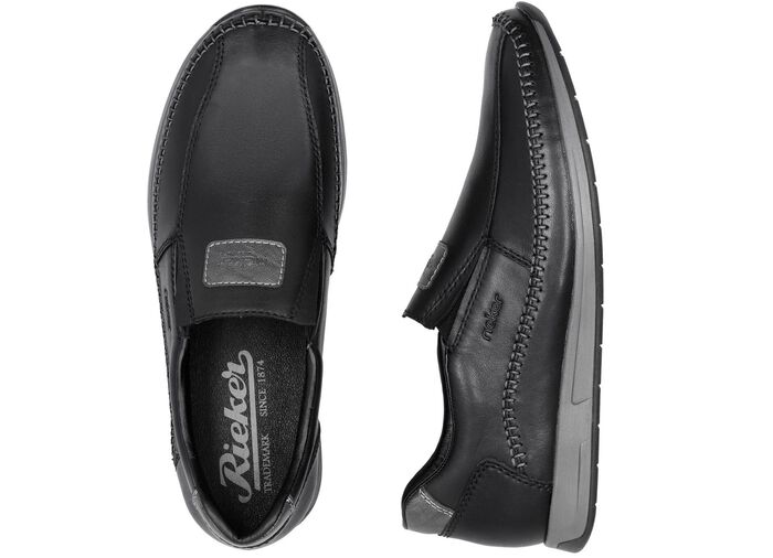 Rieker pantoffels gemaakt van nappaleer 