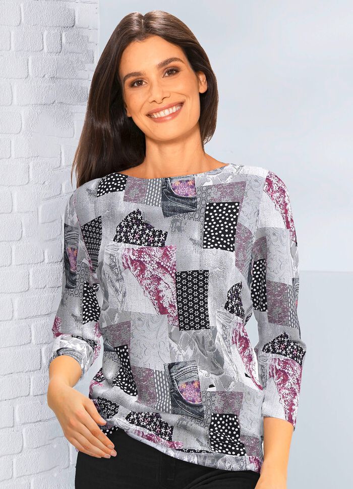 Shirt met all-over patroon 