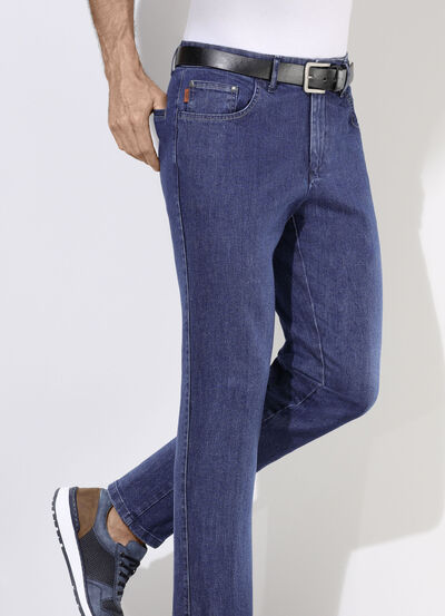 "Francesco Botti" jeans met elastische tailleband in 3 kleuren 