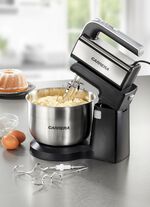 Carrera handmixer met roterende RVS mengkom 