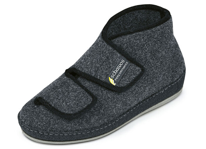 Klittenbandlaarzen van Schawos ANTRACIET