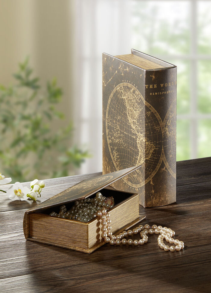 Opbergdoos voor boeken, set van 2 