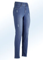 Enkellange jeans in 5-pocketmodel JEANSBLAUW