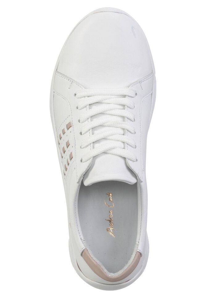 Andrea Conti veterschoen van nappaleer met contrasterende details 