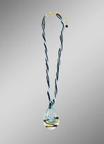 Ketting van Muranoglas met meerdere rijen 