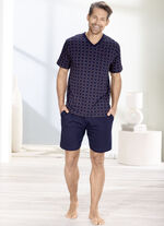 Shorty met all-over design en V-hals 