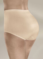 Sloggi set van drie maxislips met elastische manchetten HUIDKLEURIG