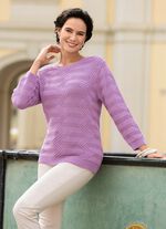 Trui met gemengde textuurpatronen 