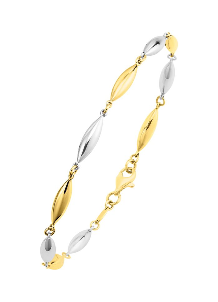 Hoogwaardige armband in tweekleurig 