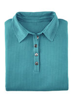 Laurina poloshirt met knoopsluiting BENZINE