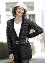 Lang vest met glitters 