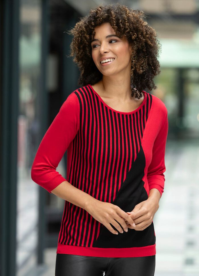 Trui in zacht vloeiend fijn breisel 