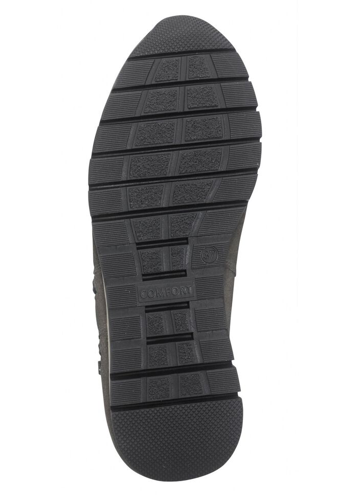 Bootie met twee ritsen GRIJS