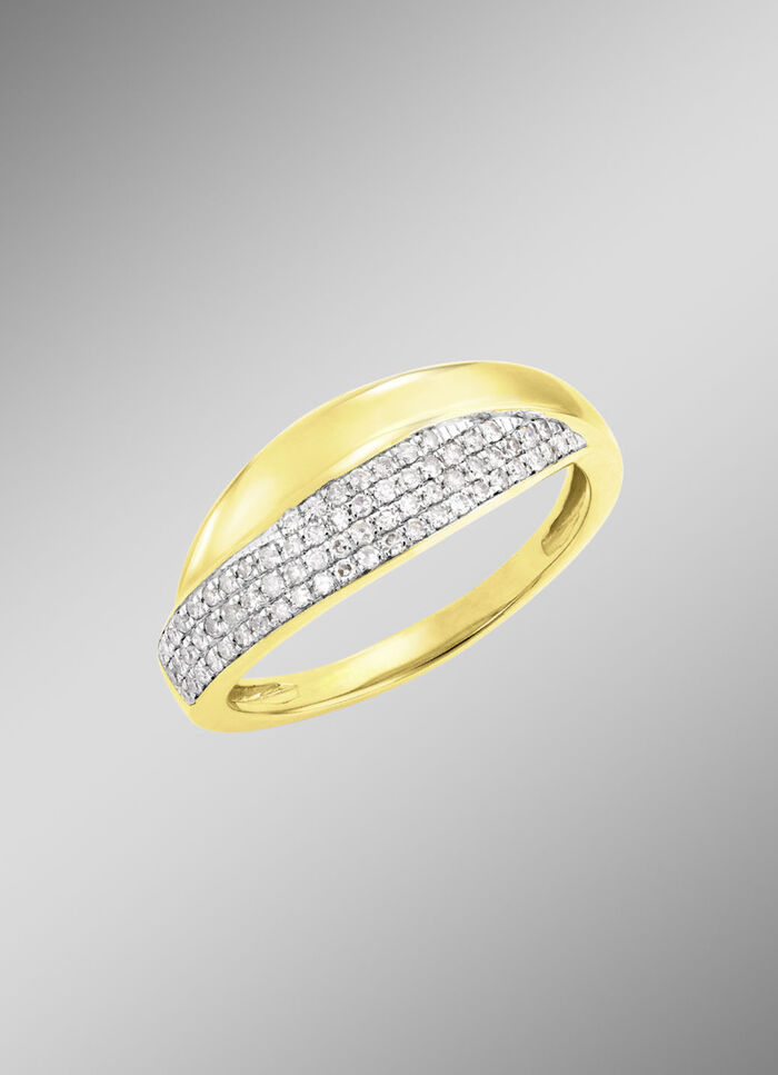 Wondermooie damesring met diamanten 