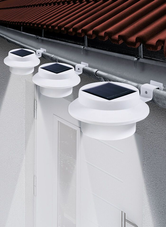 Dakrandverlichting, 3-delige set WIT