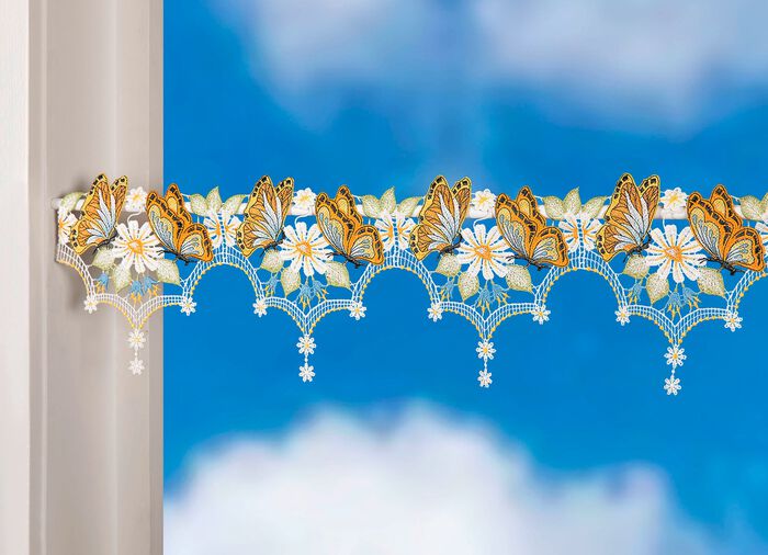 Paaldecoratie gemaakt van Plauenkant 