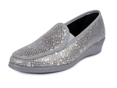 Mocassins in elegante krokodillenlook 