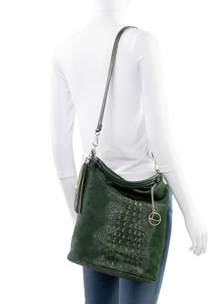 Laurina tas gemaakt van kalfssu&egrave;de DENNENBOOM