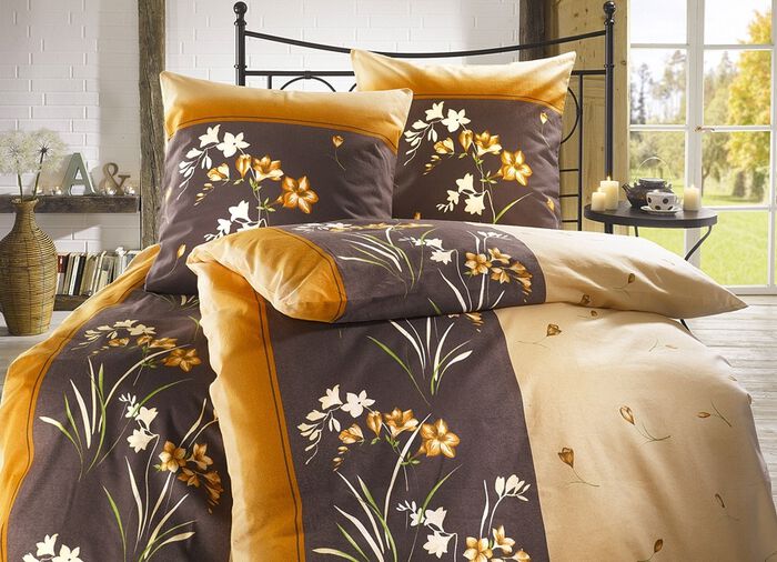 Gemakkelijk strijkbare DOBNIG beddengoedset met ritssluiting 