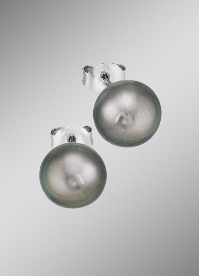 Oorknopjes met Tahiti-cultuurparels 