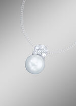 Massieve kettinghanger met zoetwaterparel 