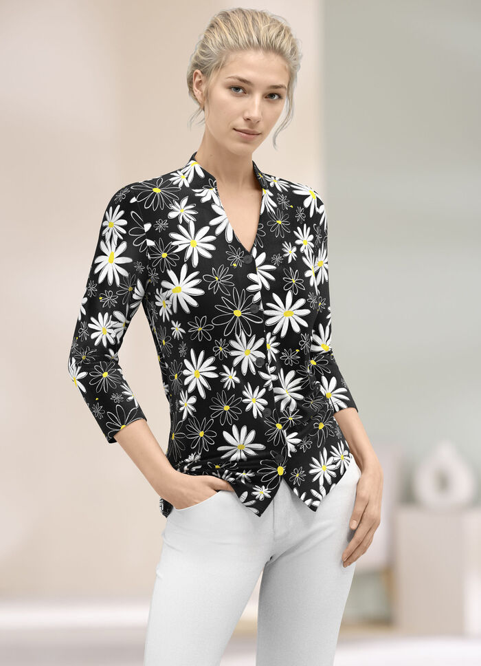 Overhemdblouse met bloemenprint 