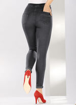 Superzachte jegging jeans ANTRACIET