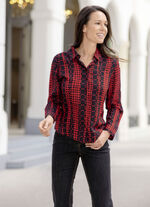 Blouse met overhemdkraag 