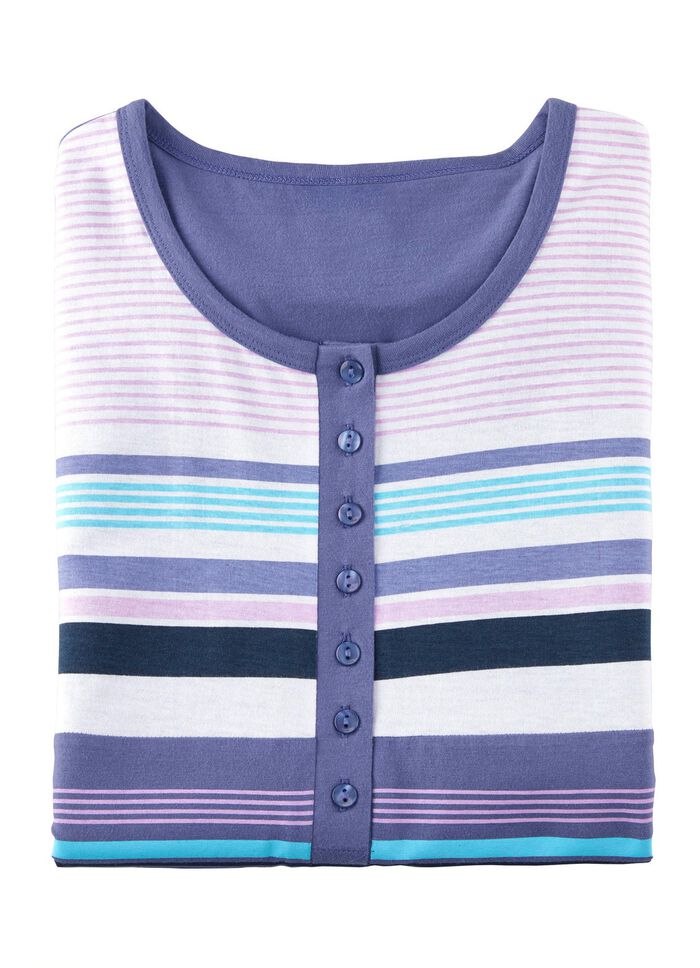 Twee-pack nachthemden, kortere snit en zijsplit aan de zoom 